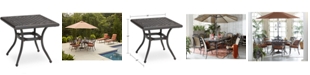 Furniture Cast Aluminum 20" Square Outdoor End Table, Created for Macy's 